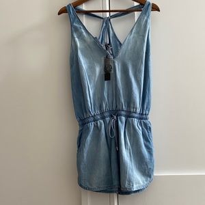 Poof denim romper cute for the summertime 🏖